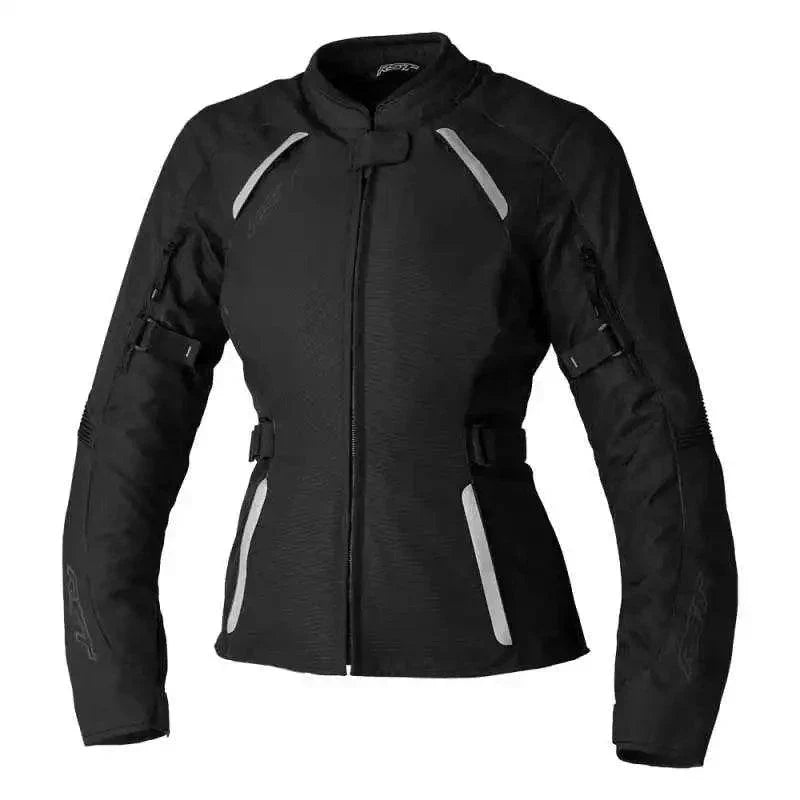 AVA CE LADIES TEXTILE JACKET - BLACK/BLACK - UK 20 / INTL 3XL