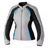 AVA CE LADIES TEXTILE JACKET - SILVER/BLACK/BLUE - UK 20 / INTL 3XL