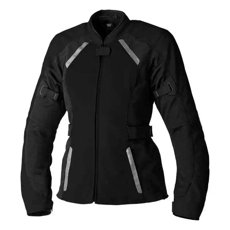 AVA MESH CE LADIES TEXTILE JACKET - BLACK/BLACK - UK 20 / INTL 3XL