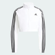 Teamgeist Adicolor Cropped Track Jacket Jacket unisex detail view 2 | Dash Racegear — Stylish white cropped Adidas Teamgeist Adicolor track jacket from 2025 release