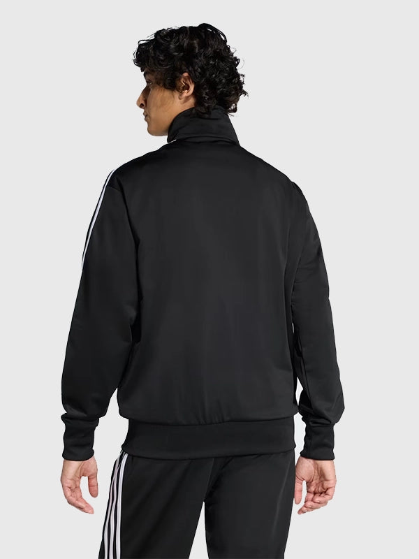 Lewis Capaldi Adidas Track Jacket Jacket unisex detail view 7 | Dash Racegear — Black Adidas Firebird jacket designed with a streamlined fit and versatile streetwear-inspired style.