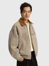 Adidas Chinese New Year Crafted Jacket Jacket unisex front product view | Dash Racegear — Oversized crafted bomber jacket inspired by Adidas SS26 Chinese New Year 2026 design