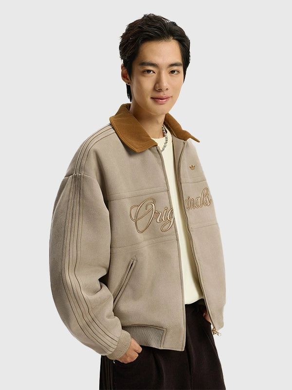 Adidas Chinese New Year Crafted Jacket Jacket unisex front product view | Dash Racegear — Oversized crafted bomber jacket inspired by Adidas SS26 Chinese New Year 2026 design