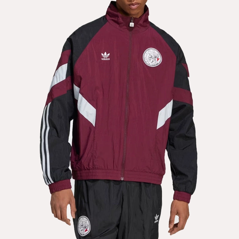 Adidas Ajax Amsterdam Track Jacket Jacket unisex detail view 2 | Dash Racegear — Ajax Amsterdam Track Jacket by Adidas – Retro Football Look