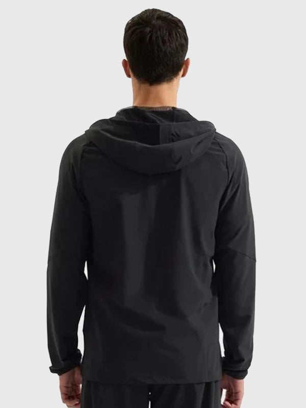 Arsenal Adidas 26/27 Tiro Travel Windbreaker Jacket Jacket unisex detail view 4 | Dash Racegear — Black Adidas Arsenal Tiro Travel windbreaker featuring a modern unisex design and everyday versatility.