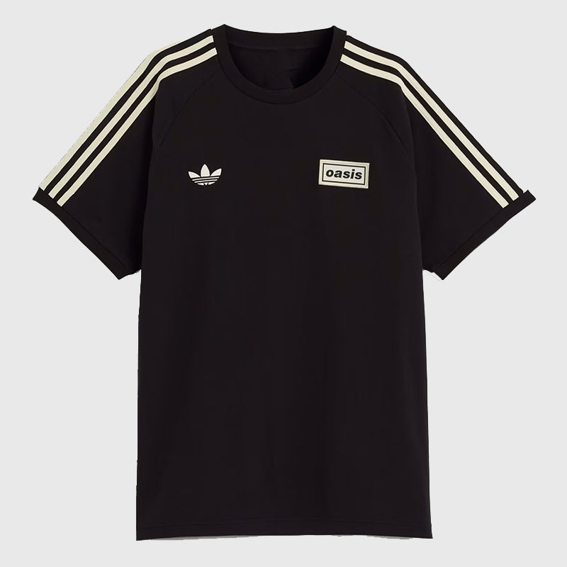 Adidas x Oasis Black Track Jacket Jacket unisex detail view 5 | Dash Racegear — Adidas x Oasis Tee – Rock ’n’ Roll Meets 3-Stripes