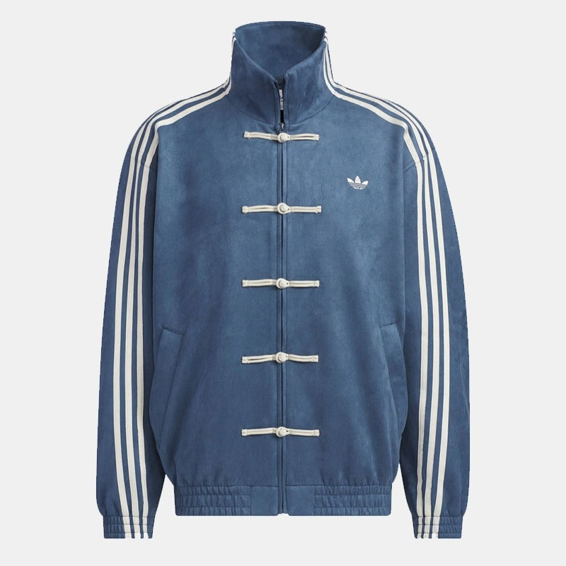 Adidas Chinese New Year Jacket Jacket unisex front product view | Dash Racegear — Adidas Chinese New Year Blue Jacket – Iconic 2025 Design for the New Year