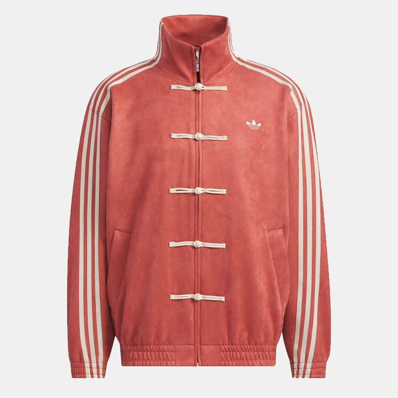 Adidas Chinese New Year Red Jacket Jacket unisex front product view | Dash Racegear — Adidas Chinese New Year 2025 Red Jacket