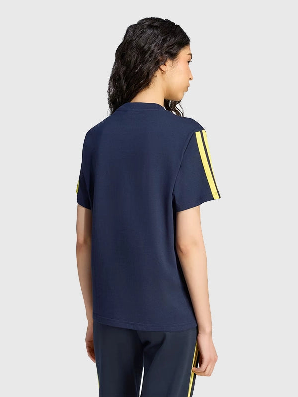 Adidas Club America DNA T-Shirt Shirt unisex detail view 3 | Dash Racegear — Club America 2026 Adidas DNA T-Shirt crafted in navy blue for breathable comfort and timeless everyday wear.