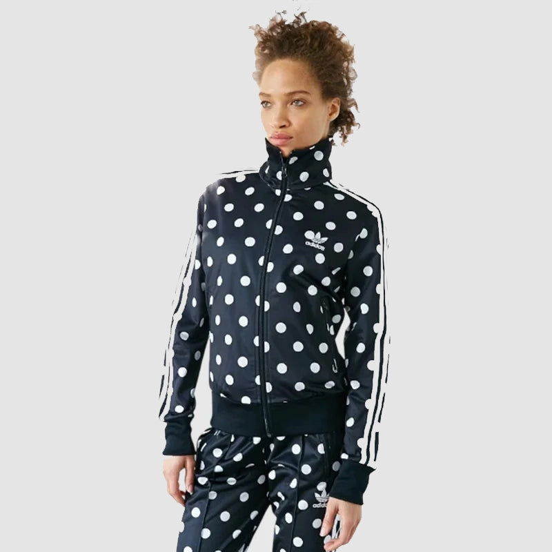 Adidas Polka Dot Jacket Jacket unisex detail view 3 | Dash Racegear — Polka dot Adidas jacket – sporty and trendy look