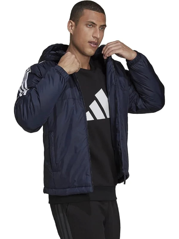 Adidas Men’s Essentials Insulated Hooded Jacket Jacket unisex detail view 2 | Dash Racegear — Men’s Essentials Hooded Jacket – Adidas Insulated Comfort
