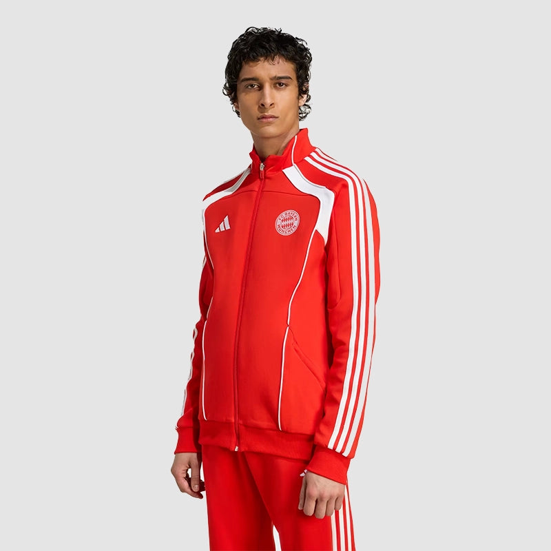 FC Bayern UBP Track Jacket Jacket unisex detail view 2 | Dash Racegear — Adidas FC Bayern UBP Jacket – Full-Zip with Club Crest