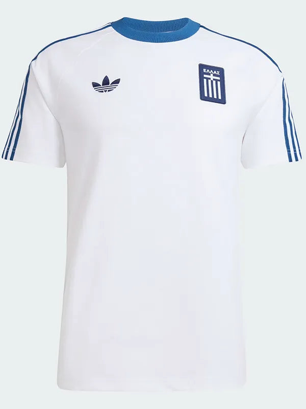 Adidas Greece T-Shirt Shirt unisex detail view 4 | Dash Racegear — Adidas Greece White 2026 T-Shirt for Men & Women sleek minimalist design soft comfort fit for daily training and travel use