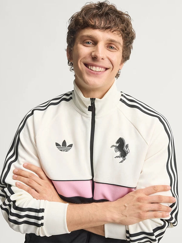 Adidas Juventus Turin OG Track Jacket Jacket unisex detail view 2 | Dash Racegear — Multicolor Juventus Turin OG Adidas 2026 track jacket crafted for lightweight comfort and versatile casual fashion.