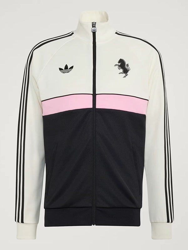 Adidas Juventus Turin OG Track Jacket Jacket unisex front product view | Dash Racegear — Juventus Turin OG Adidas Zip-Up Track Jacket in Multicolor – 2026 featuring premium comfort and bold football-inspired everyday style.