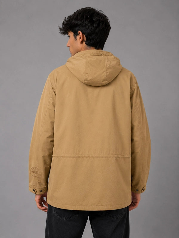 Adidas Longridge SPZL Parka Jacket Jacket unisex detail view 6 | Dash Racegear — 2026 Adidas Spezial Longridge brown parka with rugged fabric, extended length, and functional outdoor detailing