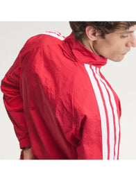 Adidas Manchester United Home Anthem Jacket Jacket unisex detail view 3 | Dash Racegear — Modern red jacket inspired by Manchester United 26/27 home kit anthem style, designed with a lightweight sporty finish.