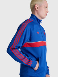 Manchester United x Adidas Blue Track Jacket Jacket unisex detail view 3 | Dash Racegear — Manchester United Adidas 2026 track jacket blending iconic football heritage with premium everyday wearability.