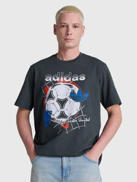 Manchester United x Adidas Graphic T-Shirt Shirt unisex detail view 2 | Dash Racegear — Manchester United x Adidas graphic tee delivering premium comfort with bold contemporary styling.