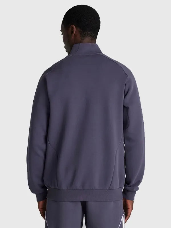 Manchester United x Adidas Urban Purist Track Jacket Jacket unisex detail view 2 | Dash Racegear — Grey Adidas Manchester United track jacket featuring Urban Purist styling and a full-zip front.