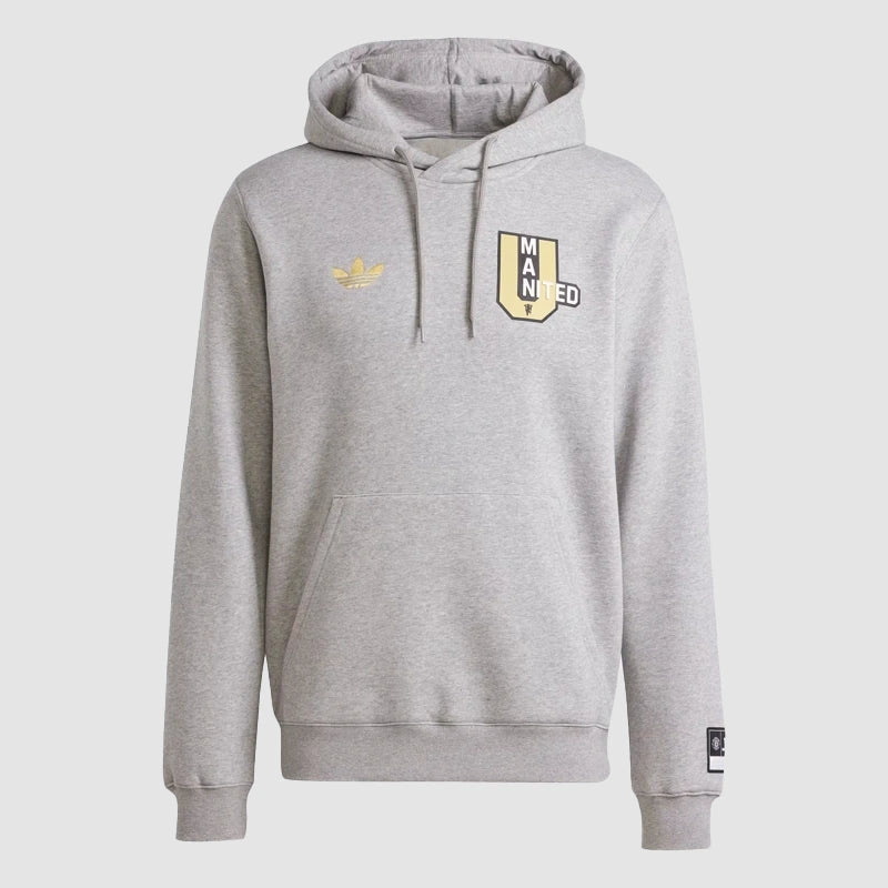 Adidas Manchester United VRCT Hoodie Hoodie unisex front product view | Dash Racegear — Sporty Adidas Manchester United VRCT sweatshirt hoodie