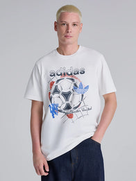 Manchester United x Adidas Graphic T-Shirt Shirt unisex front product view | Dash Racegear — Manchester United Adidas graphic tee blending iconic football heritage with premium everyday wearability.