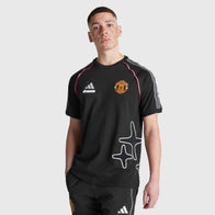 Adidas Manchester United x Drama Call T-Shirt Shirt unisex front product view | Dash Racegear — Adidas Manchester United Drama Call fashion graphic t-shirt drop