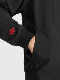 Manchester United x adidas Stone Roses Jacket Jacket unisex detail view 4 | Dash Racegear — Manchester United x Adidas 2026 Stone Roses Jacket in black, combining fan pride with casual, sporty comfort.