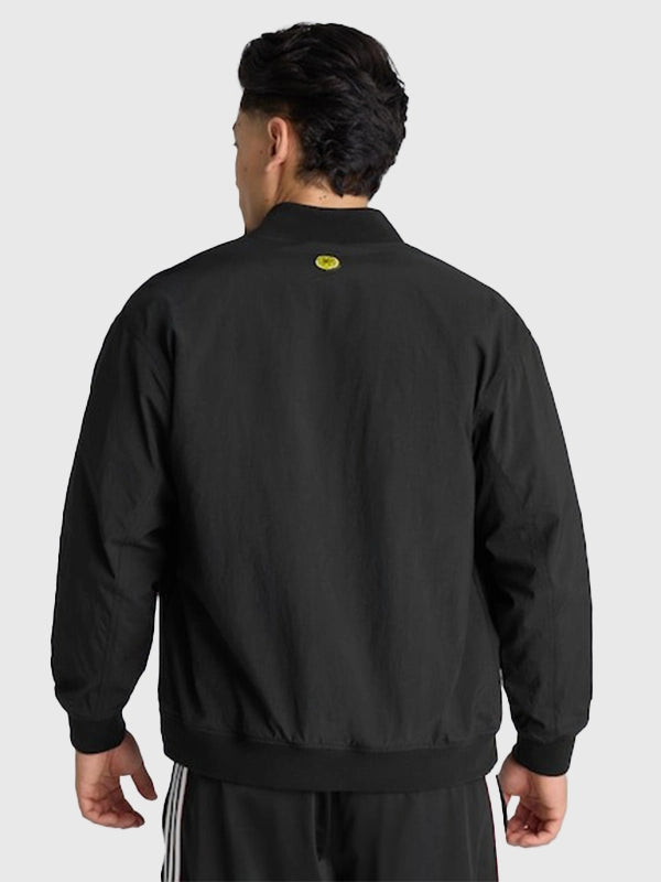 Manchester United x adidas Stone Roses Jacket Jacket unisex detail view 2 | Dash Racegear — Black Manchester United x Adidas 2026 Stone Roses Jacket, sporty design and soft fit for everyday wear.