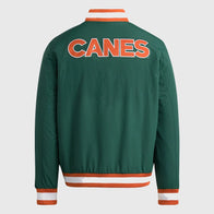 Adidas Miami Hurricanes Coaches Dugout Jacket Jacket unisex detail view 2 | Dash Racegear — Miami Hurricanes Adidas Coaches Dugout Outerwear