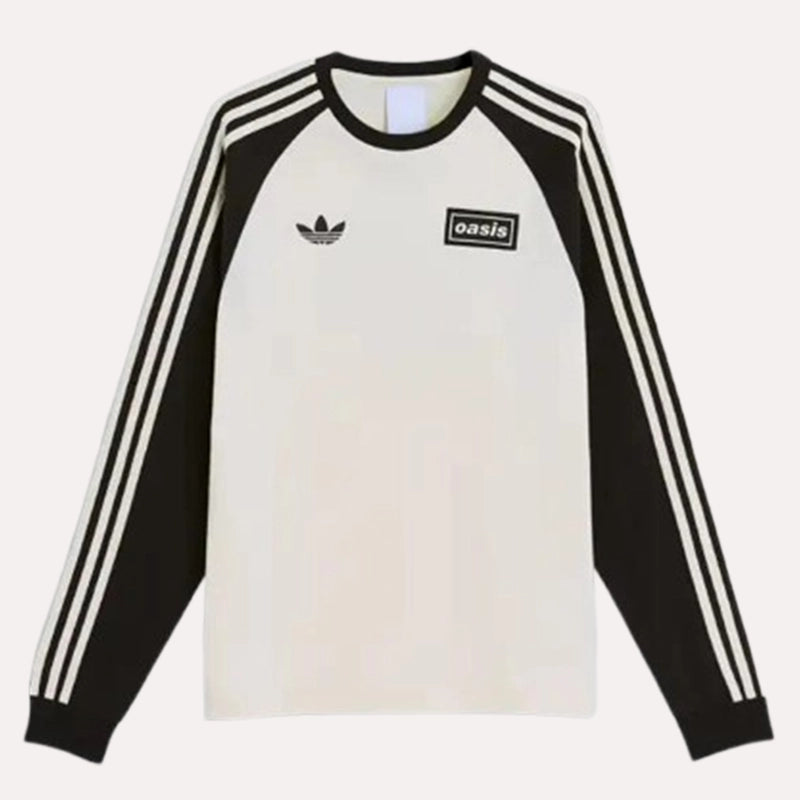 Adidas x Oasis Tour 3-Stripes Long Sleeves T-shirt Shirt unisex detail view 3 | Dash Racegear — adidas tour 3-stripes long sleeve oasis shirt