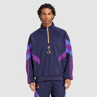 LA Galaxy Adidas 2025 Originals Half Zip Crew Sweatshirt Sweatshirt unisex detail view 2 | Dash Racegear — LA Galaxy 2025 Pullover Sweatshirt – Sporty & Stylish