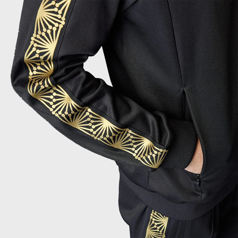 Adidas Mexico Gold Track Jacket Jacket unisex detail view 5 | Dash Racegear — Premium Adidas Mexico Gold Jacket for True Supporters