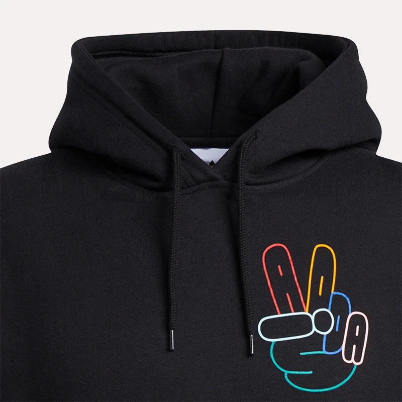 Adidas Peace Sign Hoodie Hoodie unisex detail view 2 | Dash Racegear — Shop Adidas Peace Hoodie – Signature Design for Casual Outfits