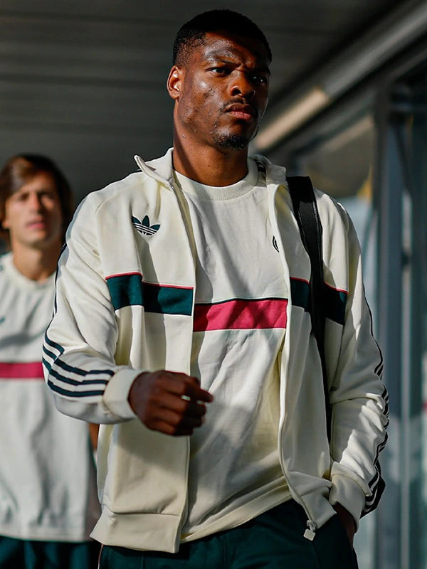 Adidas Real Madrid OG Track Jacket Jacket unisex front product view | Dash Racegear — Real Madrid Adidas OG track jacket blending premium craftsmanship with modern football-inspired everyday wearability.