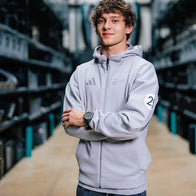 Mercedes AMG F1 x Adidas Silver Arrows Hoodie Hoodie unisex front product view | Dash Racegear — Limited Drop – Mercedes AMG F1 Silver Arrows Hoodie