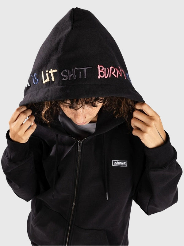 Adidas Skateboarding Gonz Graphic Hoodie Hoodie unisex detail view 4 | Dash Racegear — Adidas Skateboarding Gonz Graphic full-zip hoodie blending premium craftsmanship with contemporary streetwear-inspired wearability.