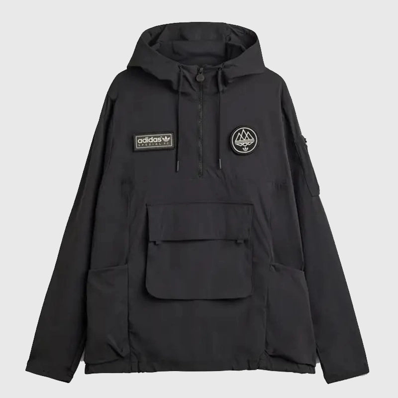Adidas SPZL FC Smock Jacket Jacket unisex front product view | Dash Racegear — Adidas Spezial FC outdoor smock jacket