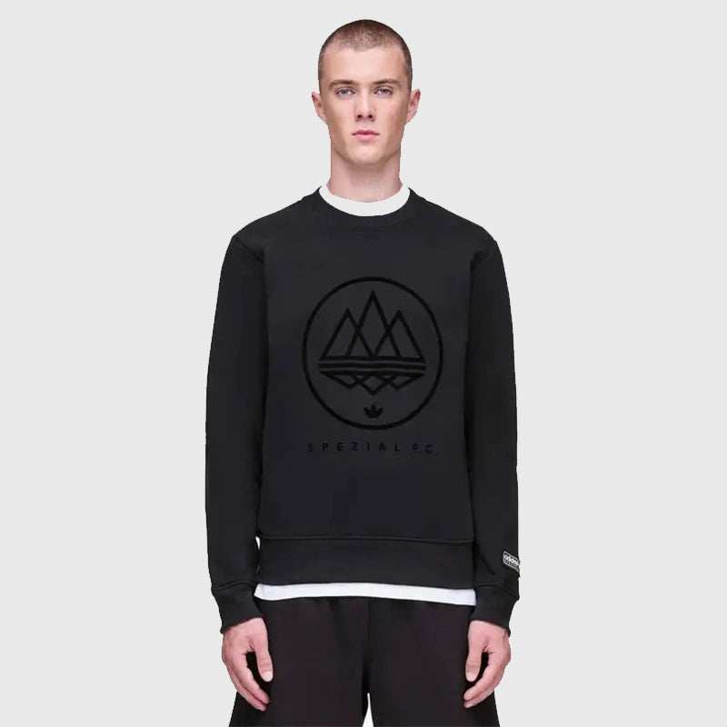 Adidas Spezial FC Crewneck Fashion Apparel unisex detail view 2 | Dash Racegear — Spezial FC Adidas premium crewneck sweatshirt