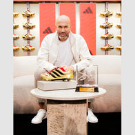 Zinedine Zidane Adidas White Jacket Jacket unisex front product view | Dash Racegear — Adidas White Soccer Jacket with Zidane Design