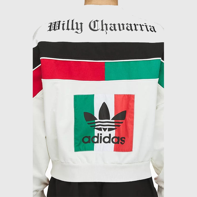 Adidas x Willy Chavarria Chicano Sweatshirt Sweatshirt unisex detail view 5 | Dash Racegear — Oversized Adidas sweatshirt with Chicano script and fearless attitude