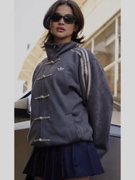 Anne Curtis Adidas cny jacket Jacket unisex detail view 2 | Dash Racegear — Celebrate Chinese New Year with this grey Adidas Anne Curtis jacket featuring lightweight, cozy design.
