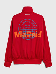 Adidas x Bad Bunny Madrid Firebird Track Jacket Jacket unisex detail view 4 | Dash Racegear — Track jacket inspired by Bad Bunny Madrid tour merch featuring classic Adidas Firebird design and relaxed comfort.