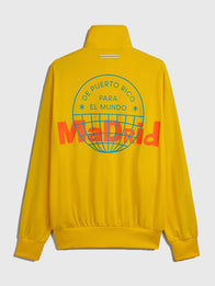 Adidas x Bad Bunny Madrid Firebird Track Jacket Jacket unisex detail view 6 | Dash Racegear — A lightweight Firebird track jacket with Bad Bunny tour-inspired graphics and modern casual sportswear appeal.