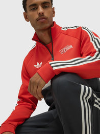 FC Union Berlin x Adidas Away Anthem Jacket Jacket unisex detail view 4 | Dash Racegear — Multicolor FC Union Berlin x Adidas Away Anthem zip-up jacket crafted for breathable comfort and modern athletic appeal.