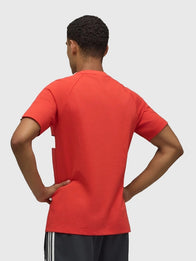 FC Union Berlin x Adidas T-Shirt Shirt unisex detail view 3 | Dash Racegear — 26/27 Adidas x FC Union Berlin T-Shirt in Red featuring lightweight comfort and timeless football-inspired everyday style.