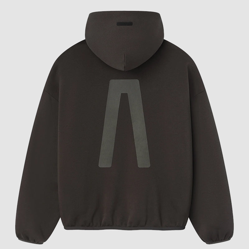 Adidas x Fear of God Essentials Athletics Brown Hoodie Hoodie unisex detail view 2 | Dash Racegear — Brown Adidas x Fear of God Essentials Athletics Fleece Hoodie 2025