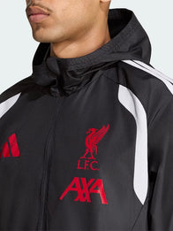 LFC Adidas 26/27 Tiro All Weather Jacket Jacket unisex detail view 4 | Dash Racegear — Adidas LFC 26/27 all-weather jacket with hood offering relaxed comfort and simple sporty everyday style.