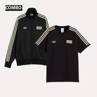 Adidas x Oasis Black Track Jacket Jacket unisex detail view 7 | Dash Racegear — Adidas x Oasis Black Track Jacket Or T-Shirt