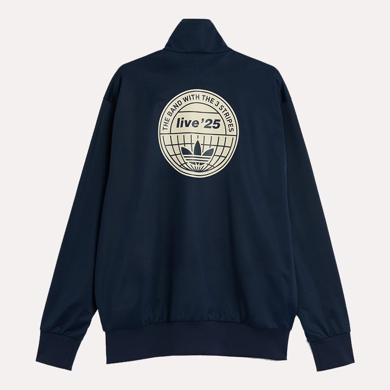 Adidas x Oasis Navy Blue Track Jacket Jacket unisex detail view 2 | Dash Racegear — Navy Streetwear Energy – Adidas x Oasis Track Jacket